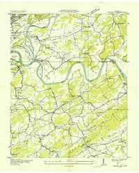 Shooks Gap Tennessee Historical topographic map, 1:24000 scale, 7.5 X 7.5 Minute, Year 1936