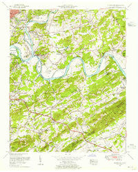 Shooks Gap Tennessee Historical topographic map, 1:24000 scale, 7.5 X 7.5 Minute, Year 1953