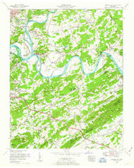 Shooks Gap Tennessee Historical topographic map, 1:24000 scale, 7.5 X 7.5 Minute, Year 1953