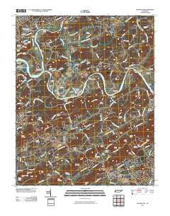 Shooks Gap Tennessee Historical topographic map, 1:24000 scale, 7.5 X 7.5 Minute, Year 2010