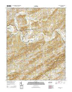 Shooks Gap Tennessee Historical topographic map, 1:24000 scale, 7.5 X 7.5 Minute, Year 2014