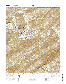 Shooks Gap Tennessee Current topographic map, 1:24000 scale, 7.5 X 7.5 Minute, Year 2016
