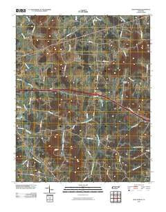 Shop Springs Tennessee Historical topographic map, 1:24000 scale, 7.5 X 7.5 Minute, Year 2010