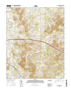 Shop Springs Tennessee Current topographic map, 1:24000 scale, 7.5 X 7.5 Minute, Year 2016