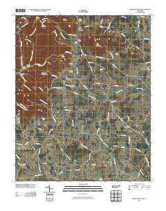 Short Mountain Tennessee Historical topographic map, 1:24000 scale, 7.5 X 7.5 Minute, Year 2010