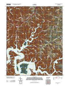 Silver Point Tennessee Historical topographic map, 1:24000 scale, 7.5 X 7.5 Minute, Year 2010