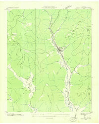 Sinking Cove Tennessee Historical topographic map, 1:24000 scale, 7.5 X 7.5 Minute, Year 1936