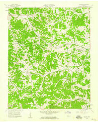 Slayden Tennessee Historical topographic map, 1:24000 scale, 7.5 X 7.5 Minute, Year 1958