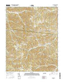 Slayden Tennessee Current topographic map, 1:24000 scale, 7.5 X 7.5 Minute, Year 2016