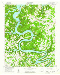 Sligo Bridge Tennessee Historical topographic map, 1:24000 scale, 7.5 X 7.5 Minute, Year 1960