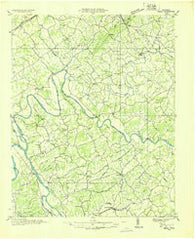 Small Tennessee Historical topographic map, 1:48000 scale, 15 X 15 Minute, Year 1935