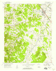 Smyrna Tennessee Historical topographic map, 1:24000 scale, 7.5 X 7.5 Minute, Year 1957