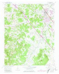 Smyrna Tennessee Historical topographic map, 1:24000 scale, 7.5 X 7.5 Minute, Year 1957