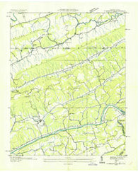 Sneedville Tennessee Historical topographic map, 1:24000 scale, 7.5 X 7.5 Minute, Year 1935