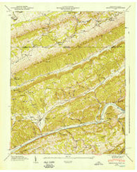 Sneedville Tennessee Historical topographic map, 1:24000 scale, 7.5 X 7.5 Minute, Year 1947