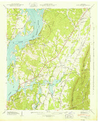 Snow Hill Tennessee Historical topographic map, 1:24000 scale, 7.5 X 7.5 Minute, Year 1943