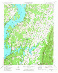 Snow Hill Tennessee Historical topographic map, 1:24000 scale, 7.5 X 7.5 Minute, Year 1964