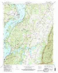 Snow Hill Tennessee Historical topographic map, 1:24000 scale, 7.5 X 7.5 Minute, Year 1980