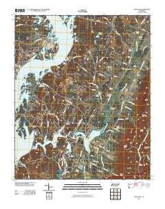Snow Hill Tennessee Historical topographic map, 1:24000 scale, 7.5 X 7.5 Minute, Year 2010