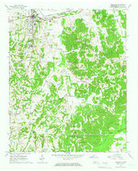 Somerville Tennessee Historical topographic map, 1:24000 scale, 7.5 X 7.5 Minute, Year 1965
