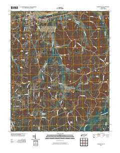 Somerville Tennessee Historical topographic map, 1:24000 scale, 7.5 X 7.5 Minute, Year 2010