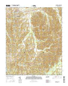Somerville Tennessee Current topographic map, 1:24000 scale, 7.5 X 7.5 Minute, Year 2016