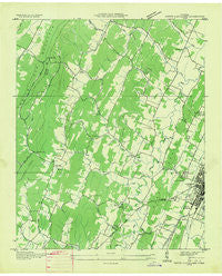 South Cleveland Tennessee Historical topographic map, 1:24000 scale, 7.5 X 7.5 Minute, Year 1935