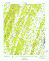 South Cleveland Tennessee Historical topographic map, 1:24000 scale, 7.5 X 7.5 Minute, Year 1943