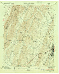 South Cleveland Tennessee Historical topographic map, 1:24000 scale, 7.5 X 7.5 Minute, Year 1943