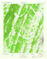 South Cleveland Tennessee Historical topographic map, 1:24000 scale, 7.5 X 7.5 Minute, Year 1943