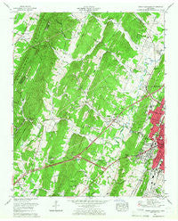 South Cleveland Tennessee Historical topographic map, 1:24000 scale, 7.5 X 7.5 Minute, Year 1965