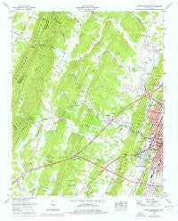 South Cleveland Tennessee Historical topographic map, 1:24000 scale, 7.5 X 7.5 Minute, Year 1965
