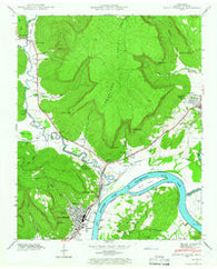 South Pittsburg Tennessee Historical topographic map, 1:24000 scale, 7.5 X 7.5 Minute, Year 1942