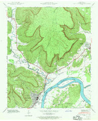 South Pittsburg Tennessee Historical topographic map, 1:24000 scale, 7.5 X 7.5 Minute, Year 1942