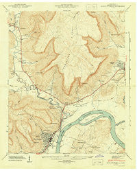 South Pittsburg Tennessee Historical topographic map, 1:24000 scale, 7.5 X 7.5 Minute, Year 1943