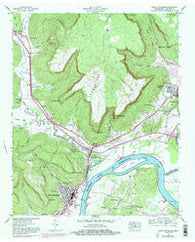 South Pittsburg Tennessee Historical topographic map, 1:24000 scale, 7.5 X 7.5 Minute, Year 1942