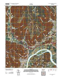 South Pittsburg Tennessee Historical topographic map, 1:24000 scale, 7.5 X 7.5 Minute, Year 2010