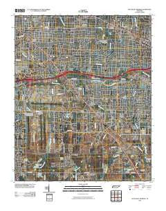 Southeast Memphis Tennessee Historical topographic map, 1:24000 scale, 7.5 X 7.5 Minute, Year 2010