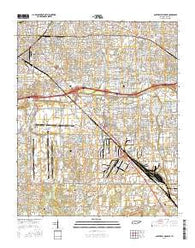 Southeast Memphis Tennessee Current topographic map, 1:24000 scale, 7.5 X 7.5 Minute, Year 2016