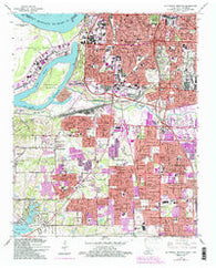Southwest Memphis Tennessee Historical topographic map, 1:24000 scale, 7.5 X 7.5 Minute, Year 1965