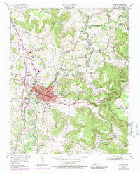 Sparta Tennessee Historical topographic map, 1:24000 scale, 7.5 X 7.5 Minute, Year 1954