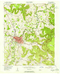 Sparta Tennessee Historical topographic map, 1:24000 scale, 7.5 X 7.5 Minute, Year 1954
