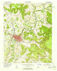 Sparta Tennessee Historical topographic map, 1:24000 scale, 7.5 X 7.5 Minute, Year 1954