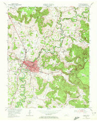 Sparta Tennessee Historical topographic map, 1:24000 scale, 7.5 X 7.5 Minute, Year 1954