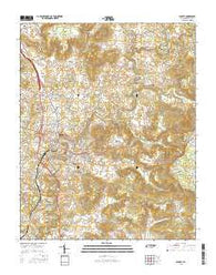 Sparta Tennessee Current topographic map, 1:24000 scale, 7.5 X 7.5 Minute, Year 2016