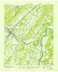 Spring City Tennessee Historical topographic map, 1:24000 scale, 7.5 X 7.5 Minute, Year 1936