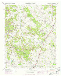 Spring Hill Tennessee Historical topographic map, 1:24000 scale, 7.5 X 7.5 Minute, Year 1946