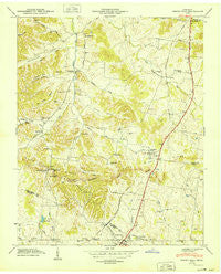 Spring Hill Tennessee Historical topographic map, 1:24000 scale, 7.5 X 7.5 Minute, Year 1949
