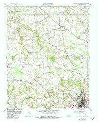 Springfield North Tennessee Historical topographic map, 1:24000 scale, 7.5 X 7.5 Minute, Year 1952