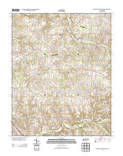 Springfield South Tennessee Historical topographic map, 1:24000 scale, 7.5 X 7.5 Minute, Year 2013